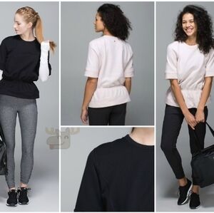 Lululemon Peplum Pullover In Pink